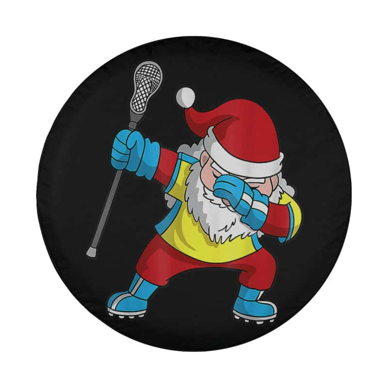 Load image into Gallery viewer, Lacrosse Santa Claus Lax Christmas Dabbing Spare Tire Cover Thickening Leather Universal
