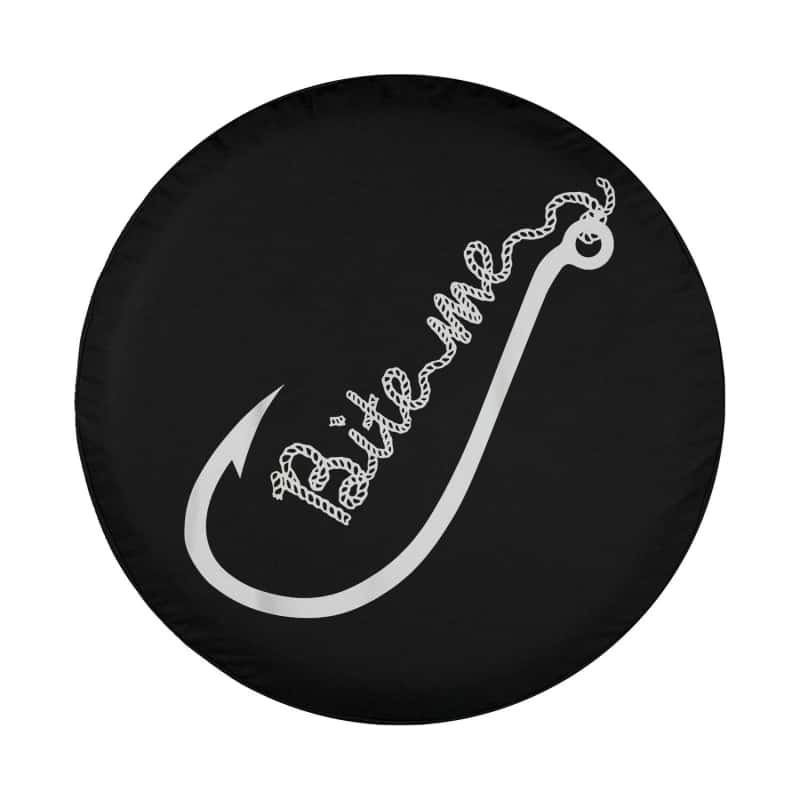 Load image into Gallery viewer, Bite Me Spare Tire Cover - Funny Angling Fishing Spare Tire Cover Thickening Leather Universal
