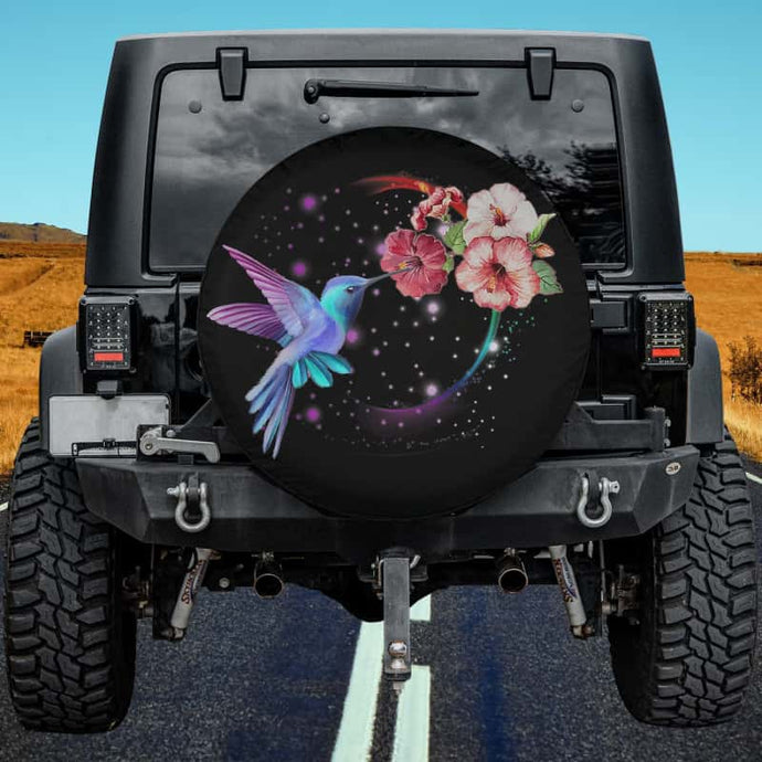 Womens Hummingbird Gift Humming Bird Lovers Spare Tire Cover Thickening Leather Universal