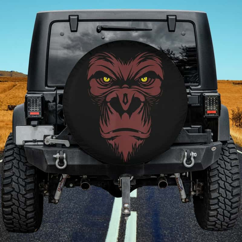 Load image into Gallery viewer, Badass Brown Gorilla, Animal Novelty Spare Tire Cover Thickening Leather Universal
