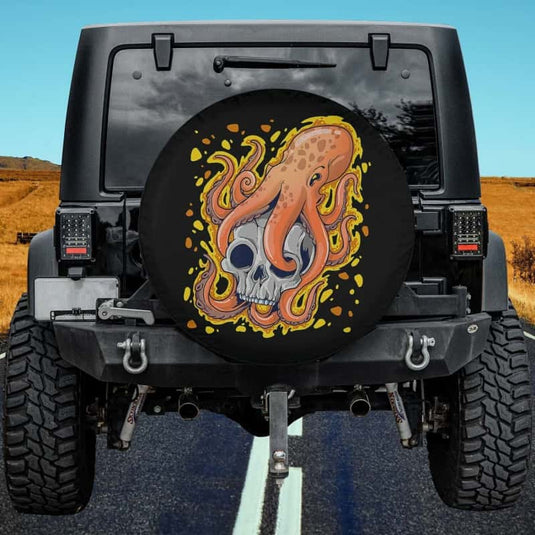 Kraken Octopus Spare Tire Cover Thickening Leather Universal