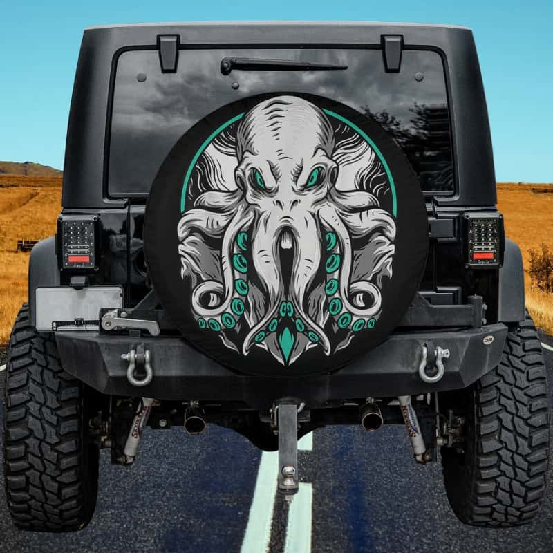 Load image into Gallery viewer, Elegant Octopus Character Spare Tire Cover Thickening Leather Universal
