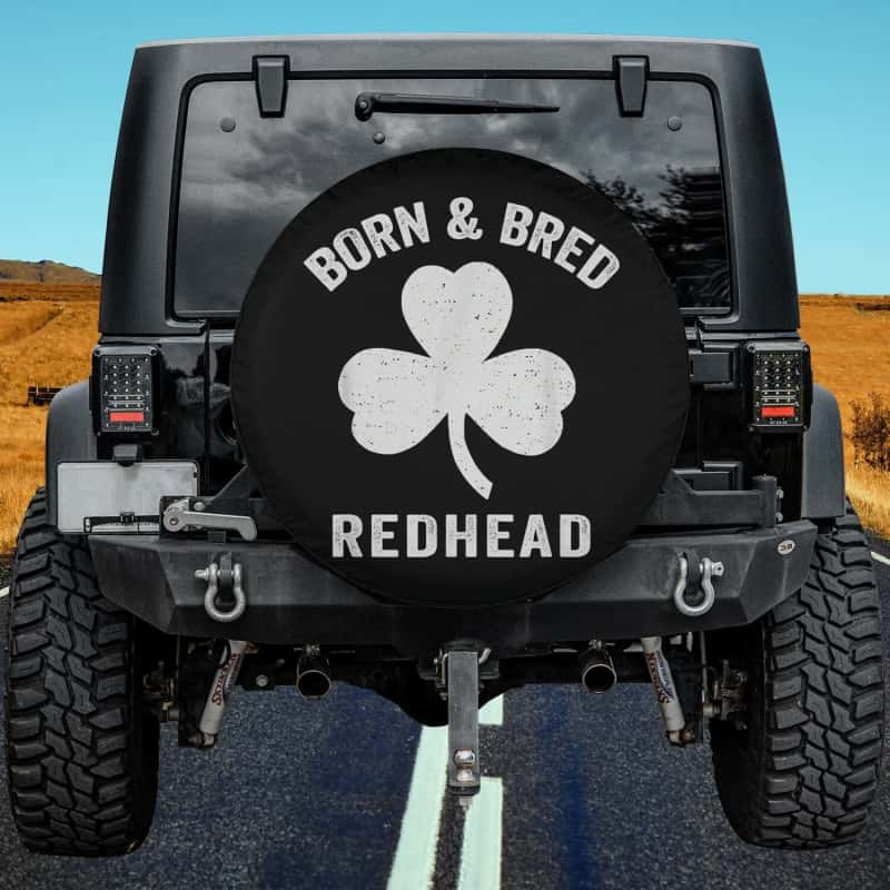 Load image into Gallery viewer, Born And Bred Redhead St Patrick&#39;s Day Irish Ginger Cute Spare Tire Cover Thickening Leather Universal
