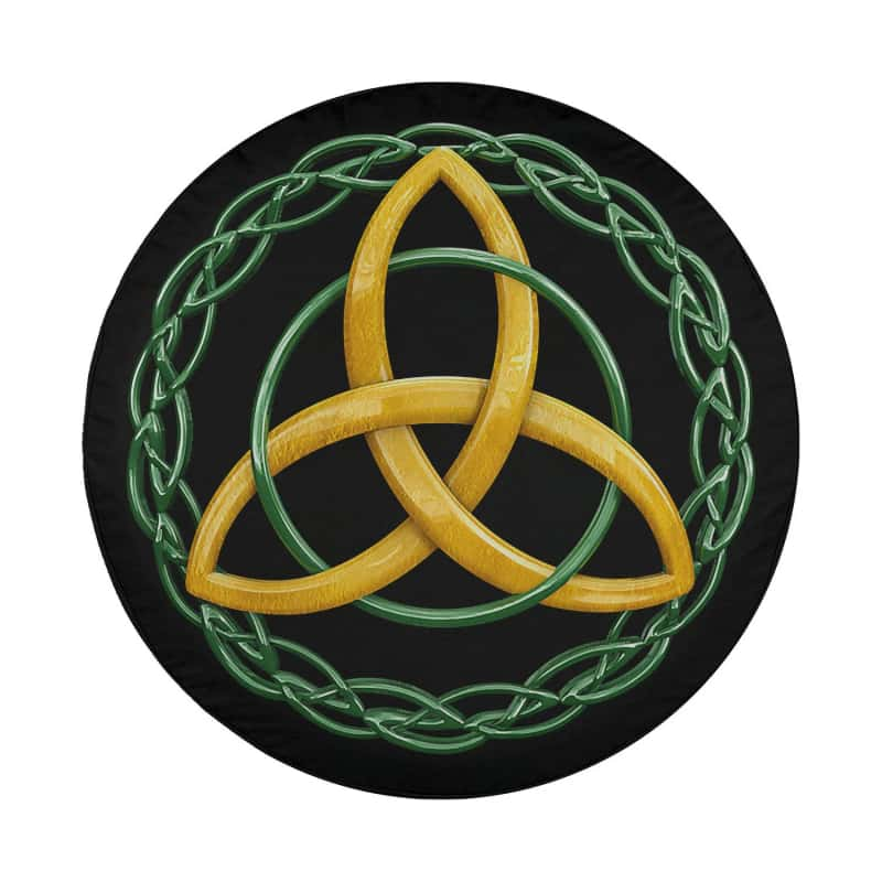 Load image into Gallery viewer, Irish Celtic Trinity Knot Spare Tire Cover Thickening Leather Universal
