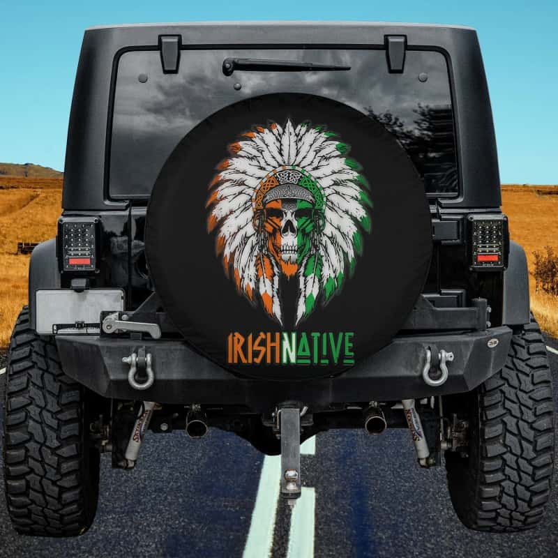 Load image into Gallery viewer, Irish Native American Spare Tire Cover Thickening Leather Universal
