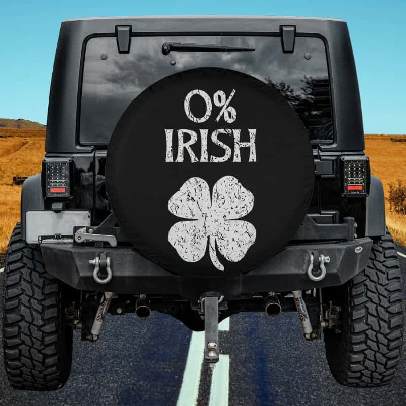 Load image into Gallery viewer, 0% Irish St. Patrick&#39;s Graphic Spare Tire Cover Thickening Leather Universal
