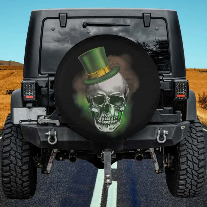 Candy skull Irish Spare Tire Cover Thickening Leather Universal