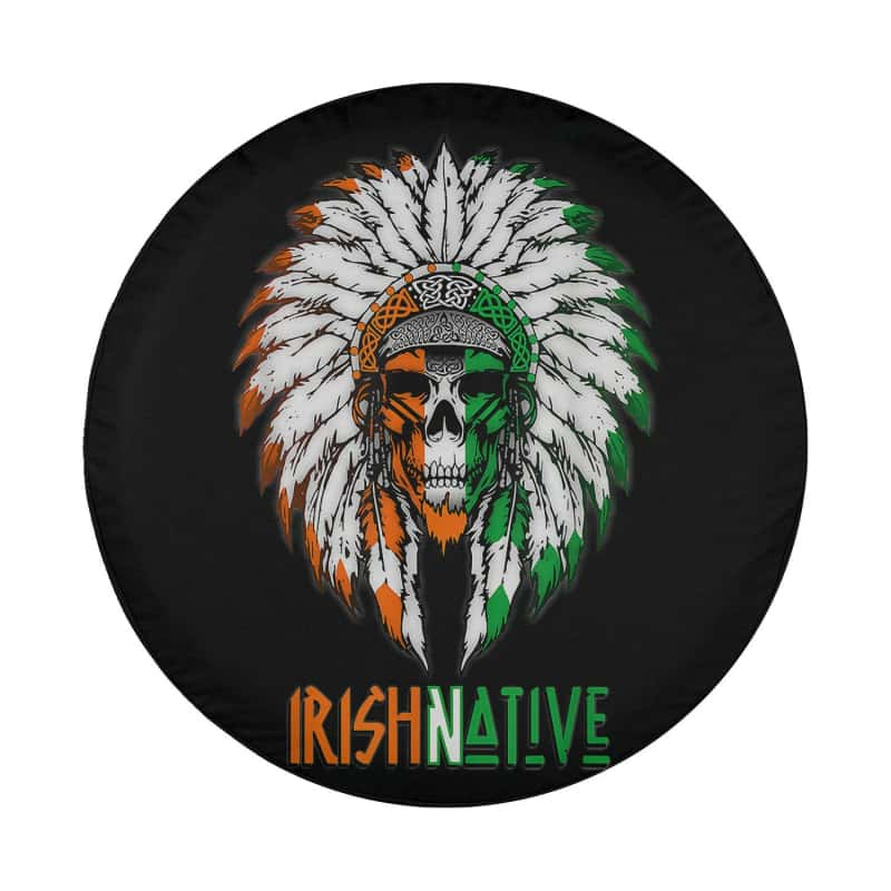 Load image into Gallery viewer, Irish Native American Spare Tire Cover Thickening Leather Universal
