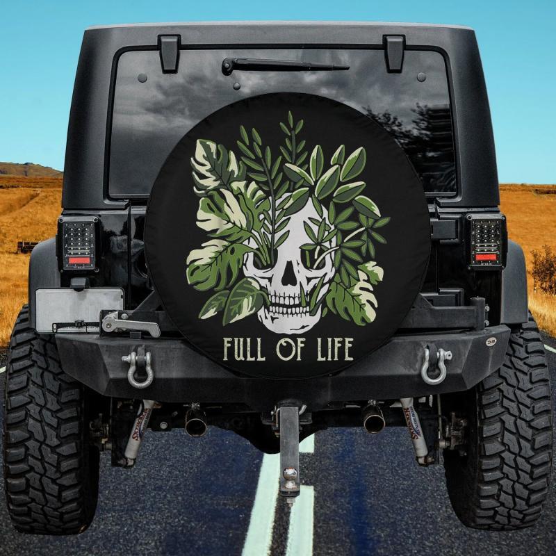 Load image into Gallery viewer, Full Of Life Skull Gardening Garden Spare Tire Cover Thickening Leather Universal
