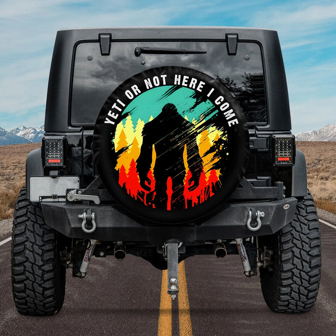 Yeti Or Not Here I Come Spare Tire Cover