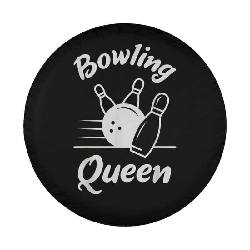 Load image into Gallery viewer, Bowling Queen Funny Bowler Mom Bowl Mothers Day Spare Tire Cover Thickening Leather Universal
