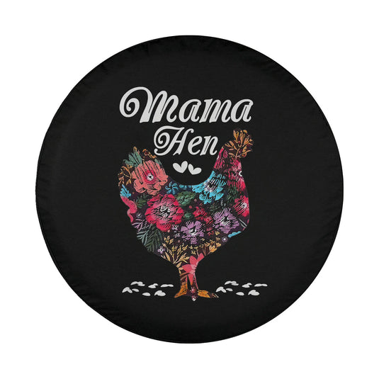 Chicken Mom Mama Hen Farm Farmer Funny Mother's Day Spare Tire Cover Thickening Leather Universal