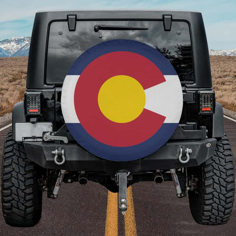 Load image into Gallery viewer, Colorado State Flag Spare Tire Cover
