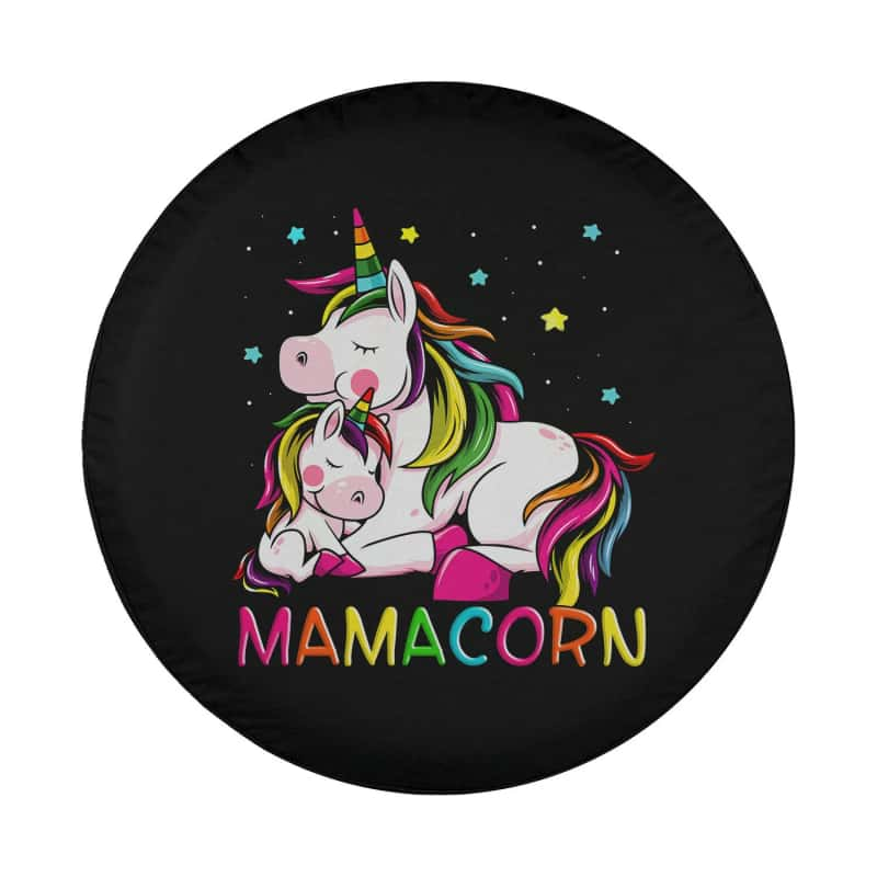 Load image into Gallery viewer, Mamacorn Mother&#39;s Day Unicorn Mom Mommycorn Women Long Sleeve Spare Tire Cover Thickening Leather Universal
