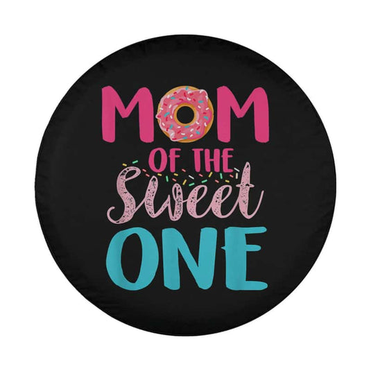 Mom Of The Sweet One Donut Lover Cute Mothers Day Spare Tire Cover Thickening Leather Universal