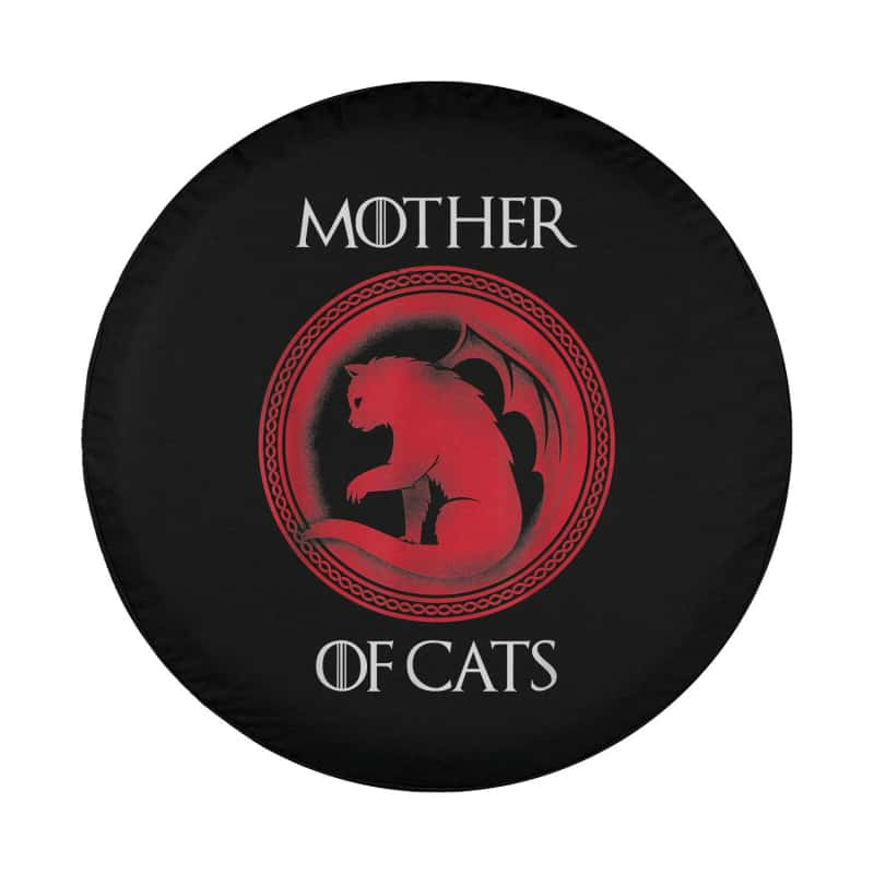 Load image into Gallery viewer, Mother of Cats Shirt Mothers Day Gift Idea For Mom Wife Her Spare Tire Cover Thickening Leather Universal
