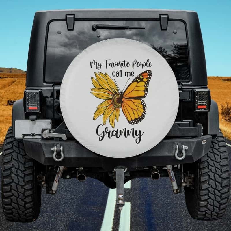 Load image into Gallery viewer, My Favorite People Call Me Granny Mother&#39;s Day Gifts Spare Tire Cover Thickening Leather Universal
