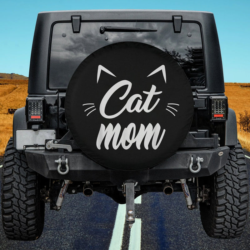 Load image into Gallery viewer, Vintage Best Cat Mom Ever Cat Mother&#39;s day Gift Spare Tire Cover Thickening Leather Universal
