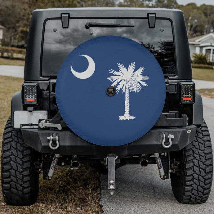 South Carolina Flag Spare Tire Cover