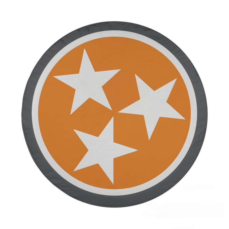 Load image into Gallery viewer, Orange Tennessee Tristar Flag Spare Tire Cover
