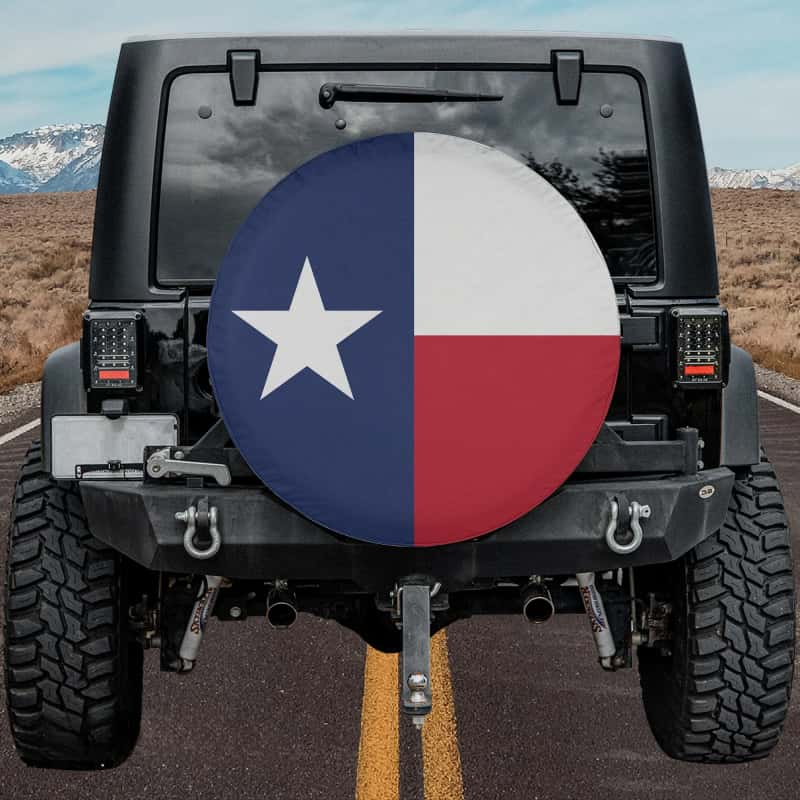 Load image into Gallery viewer, Texas Lone Star Flag Spare Tire Cover
