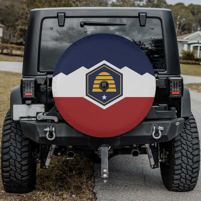 Utah State Flag Tire Cover