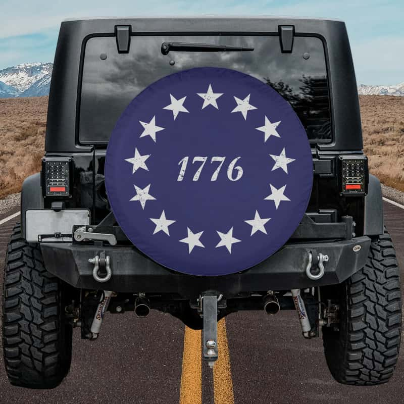 Load image into Gallery viewer, Betsy Ross 1776 Flag Spare Tire Cover
