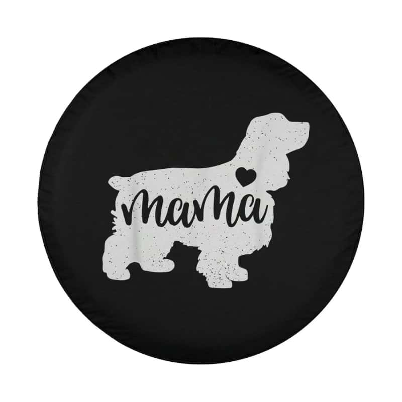 Load image into Gallery viewer, Cocker Spaniel Mothers Day Mama Dog Mom Paw Lover Gift Spare Tire Cover Thickening Leather Universal
