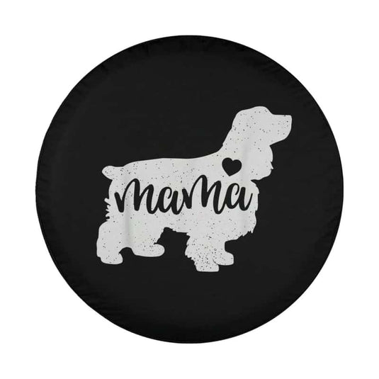 Cocker Spaniel Mothers Day Mama Dog Mom Paw Lover Gift Spare Tire Cover Thickening Leather Universal