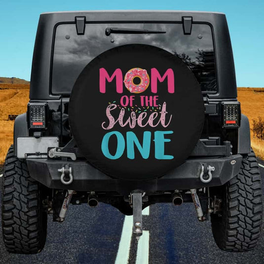 Mom Of The Sweet One Donut Lover Cute Mothers Day Spare Tire Cover Thickening Leather Universal