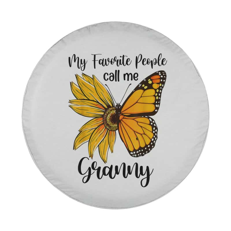 Load image into Gallery viewer, My Favorite People Call Me Granny Mother&#39;s Day Gifts Spare Tire Cover Thickening Leather Universal
