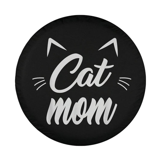 Vintage Best Cat Mom Ever Cat Mother's day Gift Spare Tire Cover Thickening Leather Universal