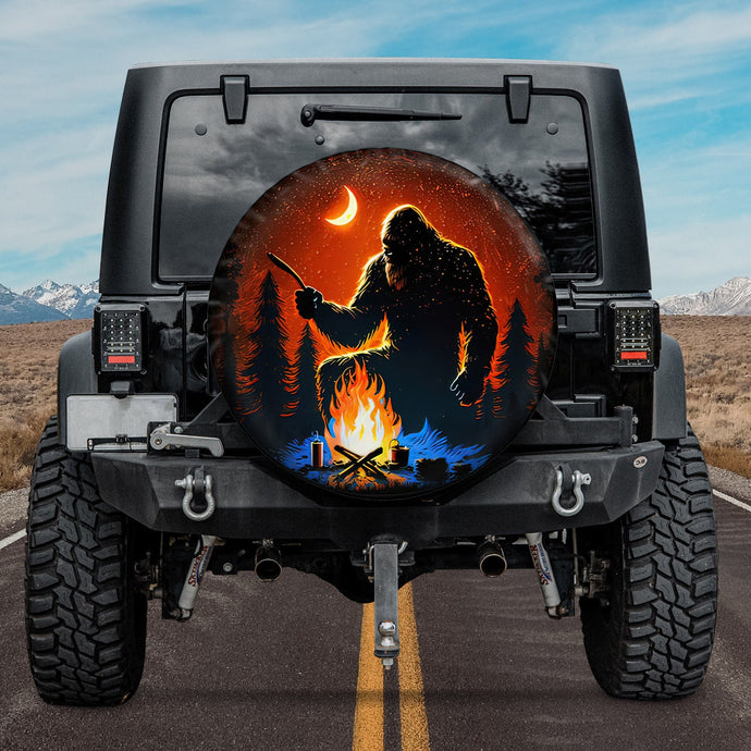 Bigfoot Sasquatch Yeti Spare Tire Cover