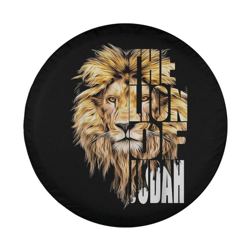 Load image into Gallery viewer, Jesus Lion of Judah Christian Gift for Men Women Spare Tire Cover Thickening Leather Universal
