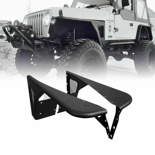 Offroad Steel Front Fender Flares Armor Guard for 97-06 Jeep Wrangler TJ