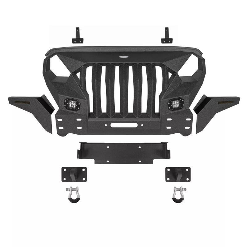 Load image into Gallery viewer, Mad Max Grille Style Front Bumper for Jeep Wrangler JL 18-24
