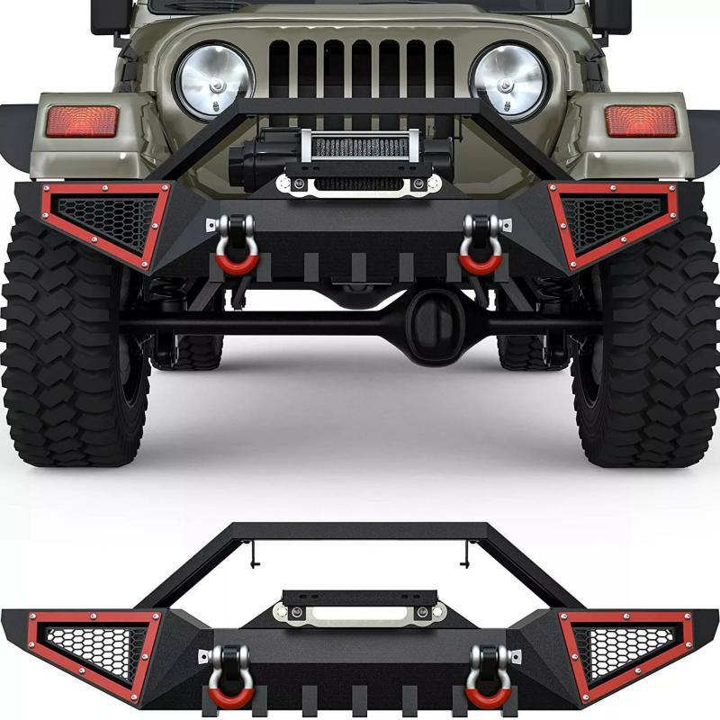 Load image into Gallery viewer, Front Bumper for 87-06 Jeep Wrangler YJ w/ Winch Plate
