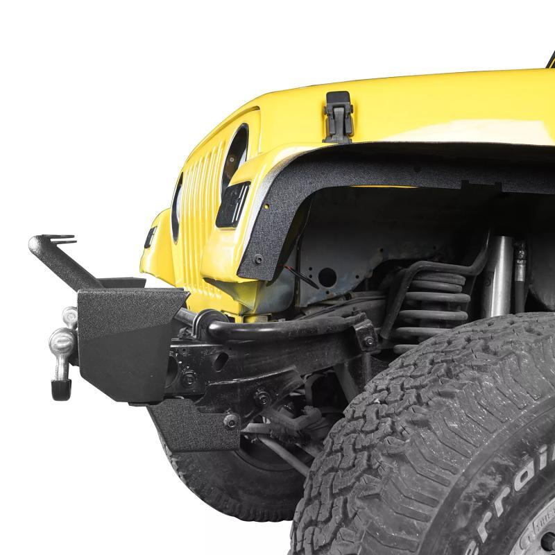 Load image into Gallery viewer, Front Bumper w/ Winch Plate &amp; LED Light for 97-06 Jeep Wrangler TJ
