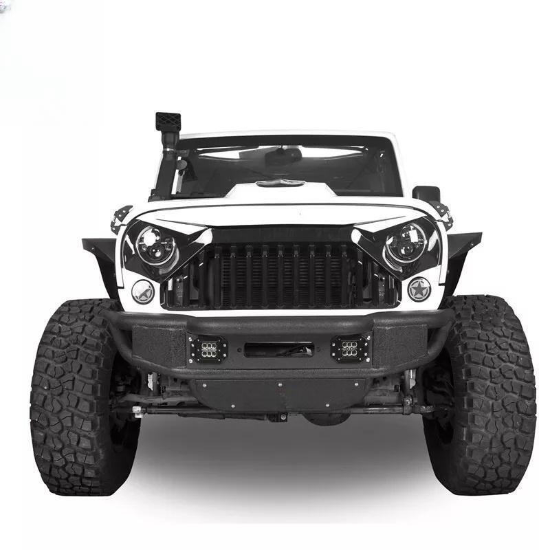 Load image into Gallery viewer, ﻿Tubular Front Winch Bumper w/ Led Lights for 07-18 Jeep Wrangler JK
