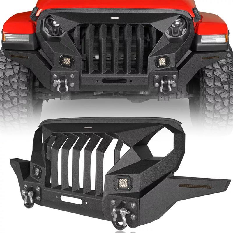 Load image into Gallery viewer, Mad Max Grille Style Front Bumper for Jeep Wrangler JL 18-24
