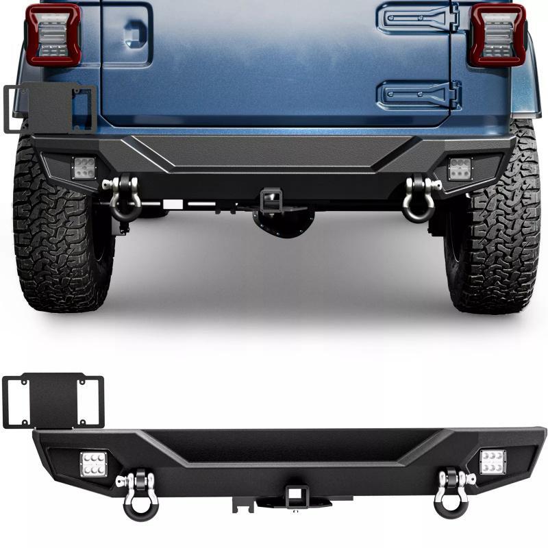 Load image into Gallery viewer, Rear Bumper for 18-24 Jeep Wrangler JL &amp; Unlimited w/ Led Lights
