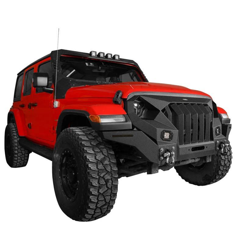 Load image into Gallery viewer, Mad Max Grille Style Front Bumper for Jeep Wrangler JL 18-24
