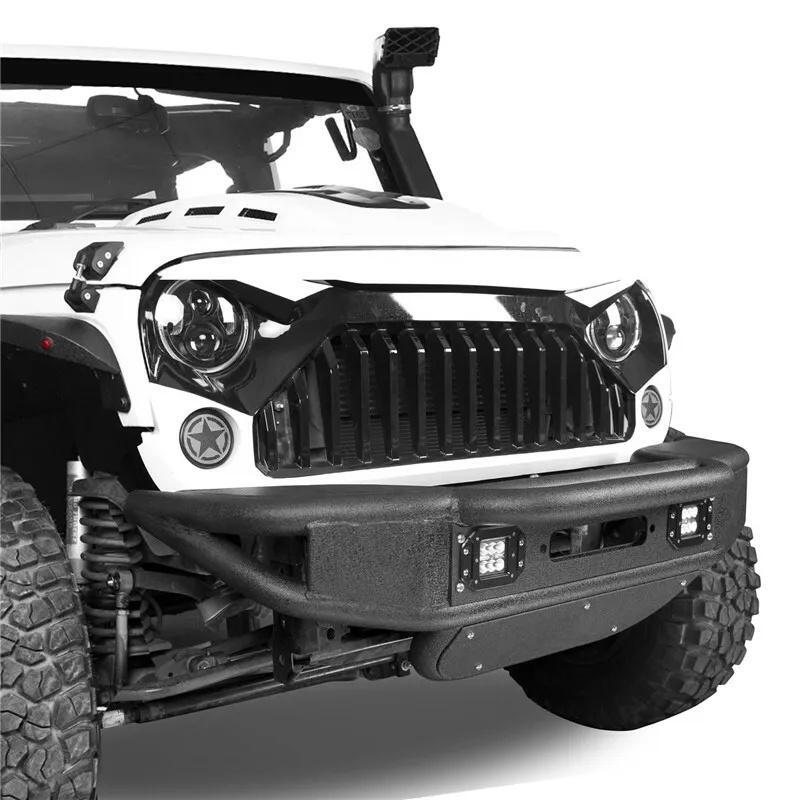 Load image into Gallery viewer, ﻿Tubular Front Winch Bumper w/ Led Lights for 07-18 Jeep Wrangler JK
