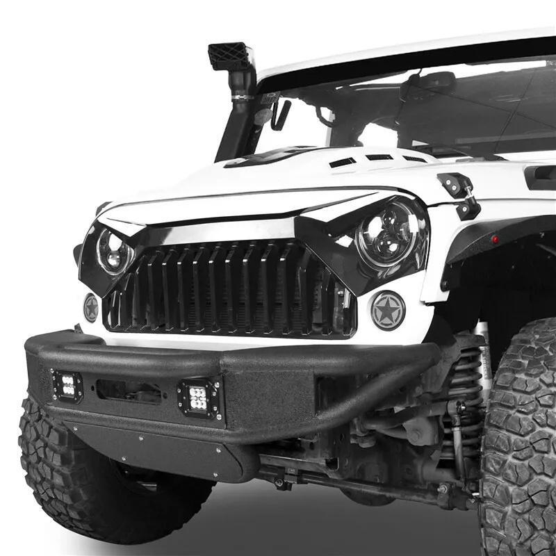 Load image into Gallery viewer, ﻿Tubular Front Winch Bumper w/ Led Lights for 07-18 Jeep Wrangler JK
