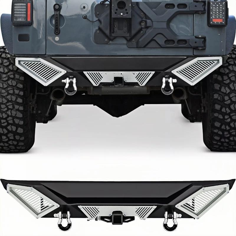 Load image into Gallery viewer, Front / Rear Bumper for 07-18 Jeep Wrangler JK w/ Winch Plate D-Rings
