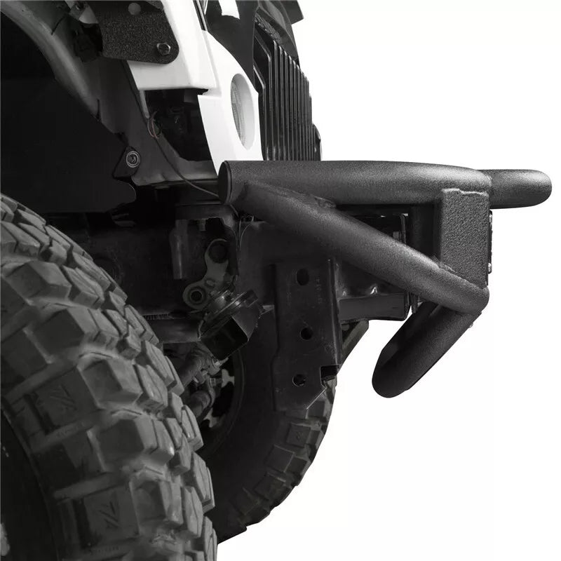 Load image into Gallery viewer, ﻿Tubular Front Winch Bumper w/ Led Lights for 07-18 Jeep Wrangler JK
