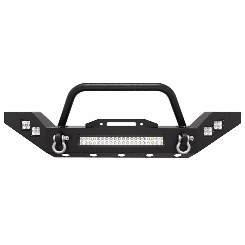 Load image into Gallery viewer, Front Bumper Steel for 07-18 Jeep Wrangler JK Unlimited w/ Winch Plate
