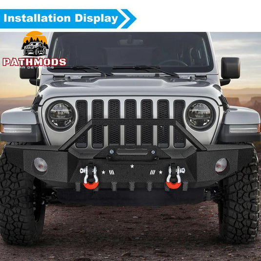 Front Bumper Fits 07-24 Jeep Wrangler JK