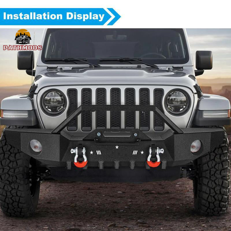 Load image into Gallery viewer, Front Bumper Fits 07-24 Jeep Wrangler JL
