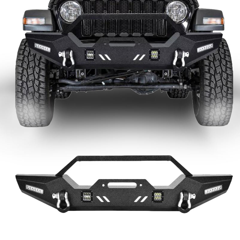 Load image into Gallery viewer, Front Bumper for 18-24 Jeep Wrangler JL &amp; Unlimited w/ Led Lights
